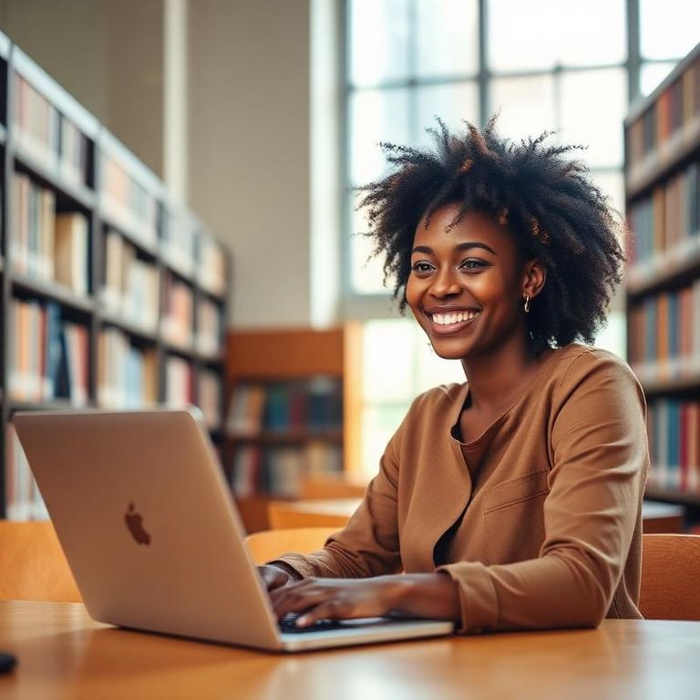 A learner studying on a laptop